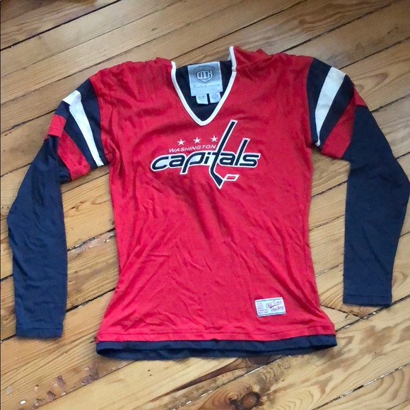 old Time Hockey Tops - Capitals hooded shirt!